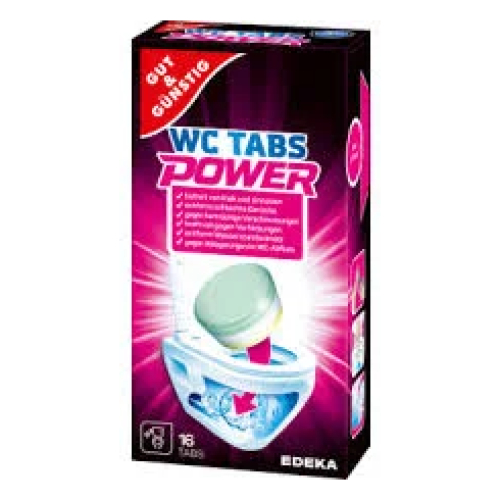 Tabletės tualetui WC Tabs Power, 16vnt