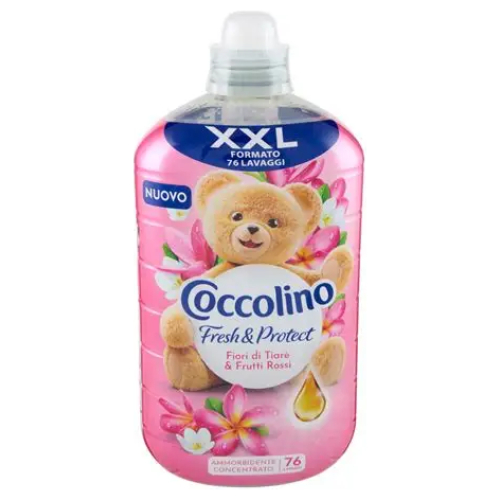 "Coccolino" audinių minkštiklio koncentratas Tiare žiedų ir raudonųjų vaisių kvapo, 1750ml