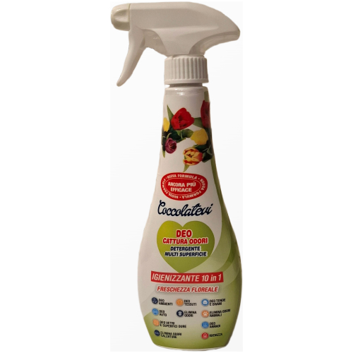 Coccolatevi Deo 10 in 1 Freschezza Floreale universalus valiklis ir kvapų neutralizatorius 300 ml buteliukas