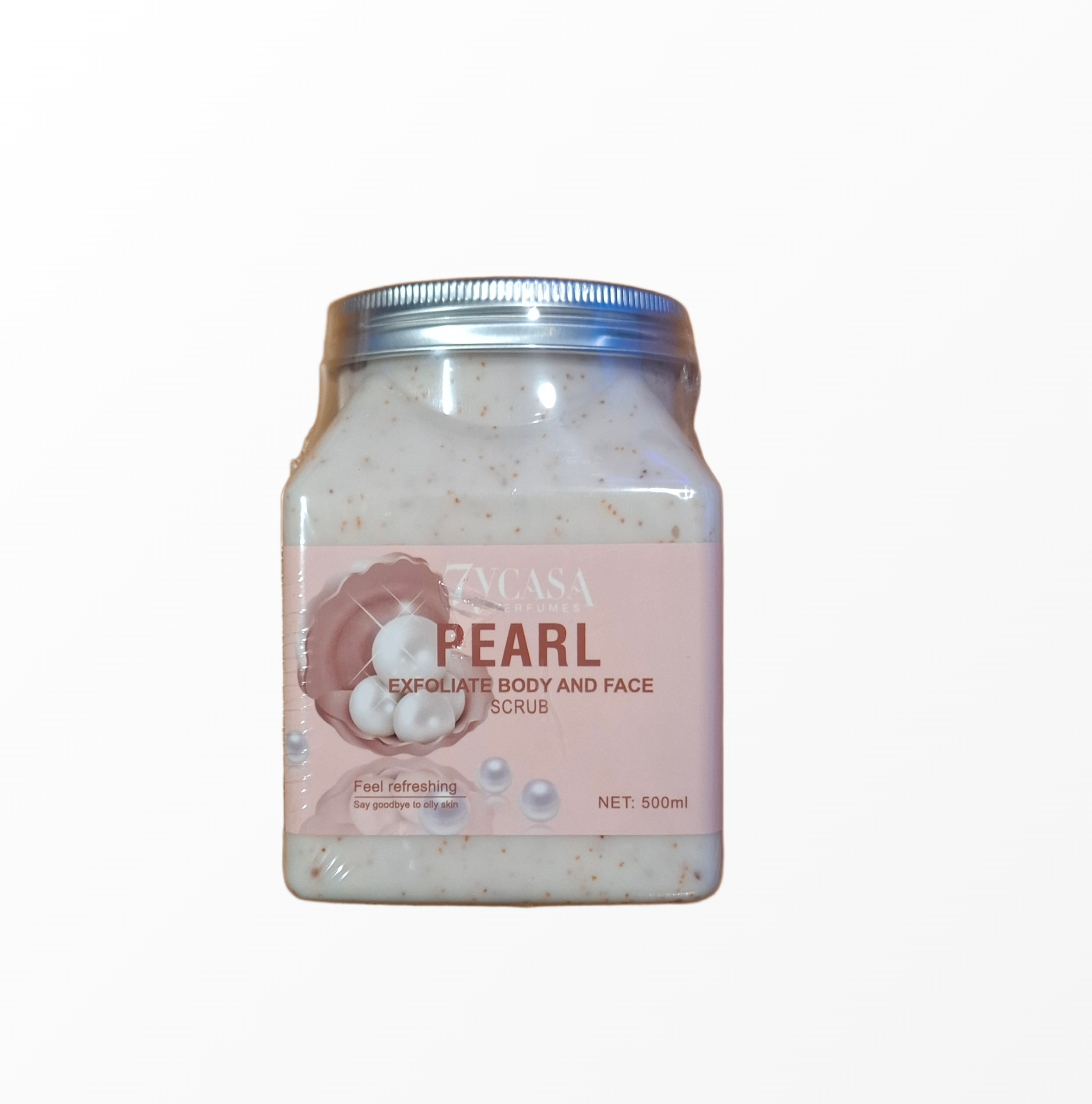 7ycasa-pearl-veido-kuno-sveitiklis-500ml.jpg 7YCASA Perfumes Pearl eksfolijuojantis veido ir kūno šveitiklis su perlų ekstraktu 500 ml talpos pakuotėje