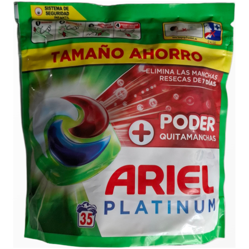 Ariel Platinum Extra Stain Removal - skalbimo kapsulės  (35vnt)