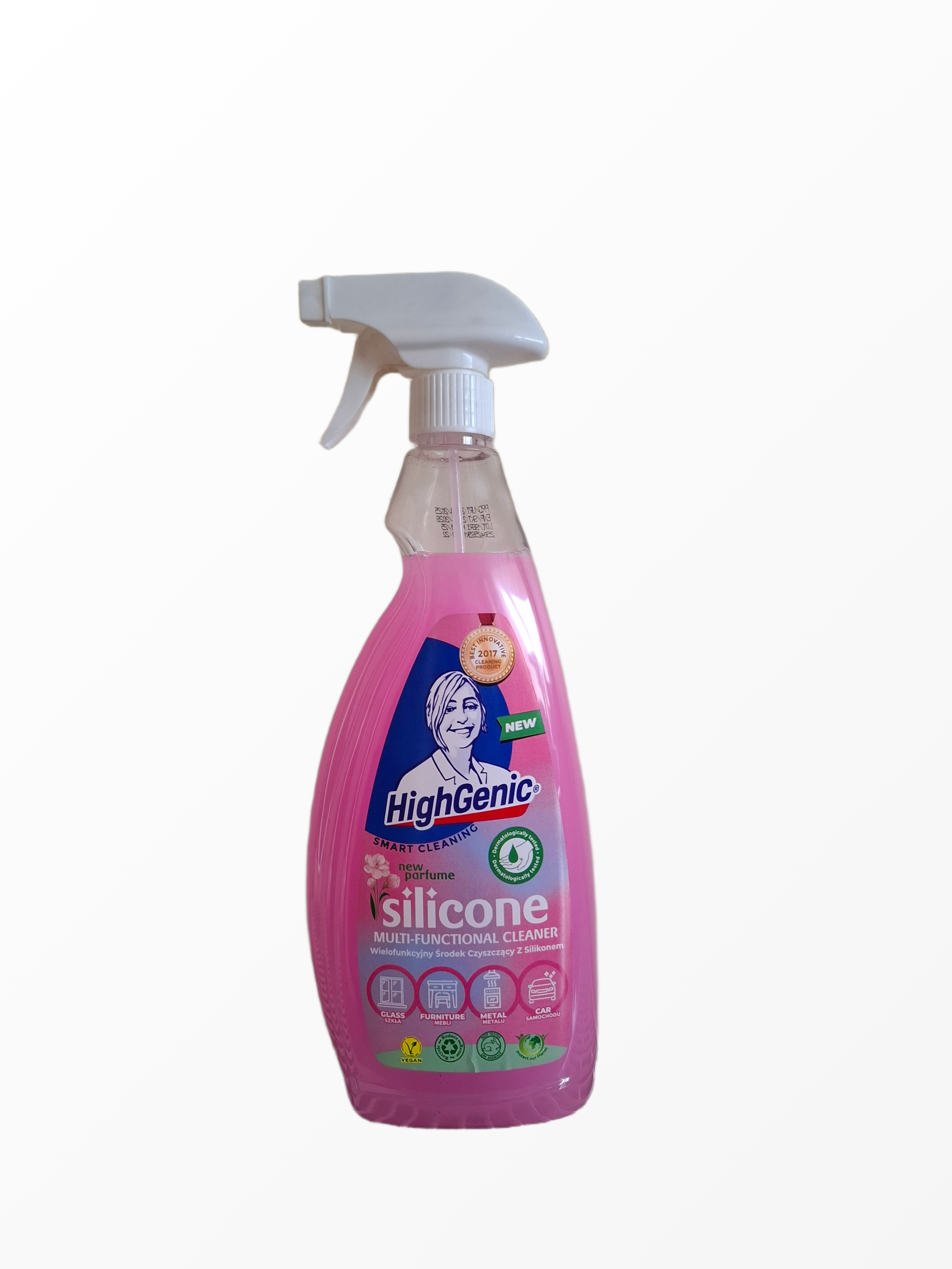 HighGenic Silicone Magic Cleaner rožinis universalus valiklis ir blizgiklis