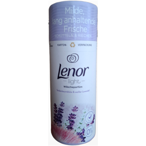 Lenor unstoppables Seidenbaublüte skalbinių kvapo granulės su levandomis ir šilku