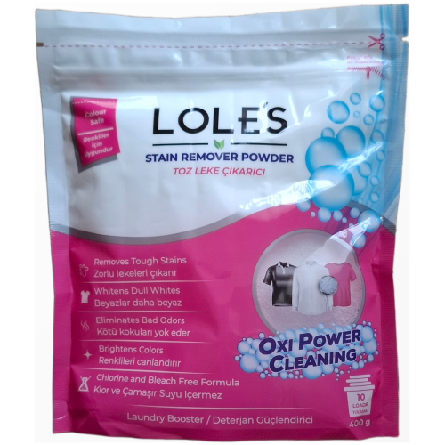 Loles Oxi Power Cleaning dėmių šalintojas baltiems ir spalvotiems audiniams