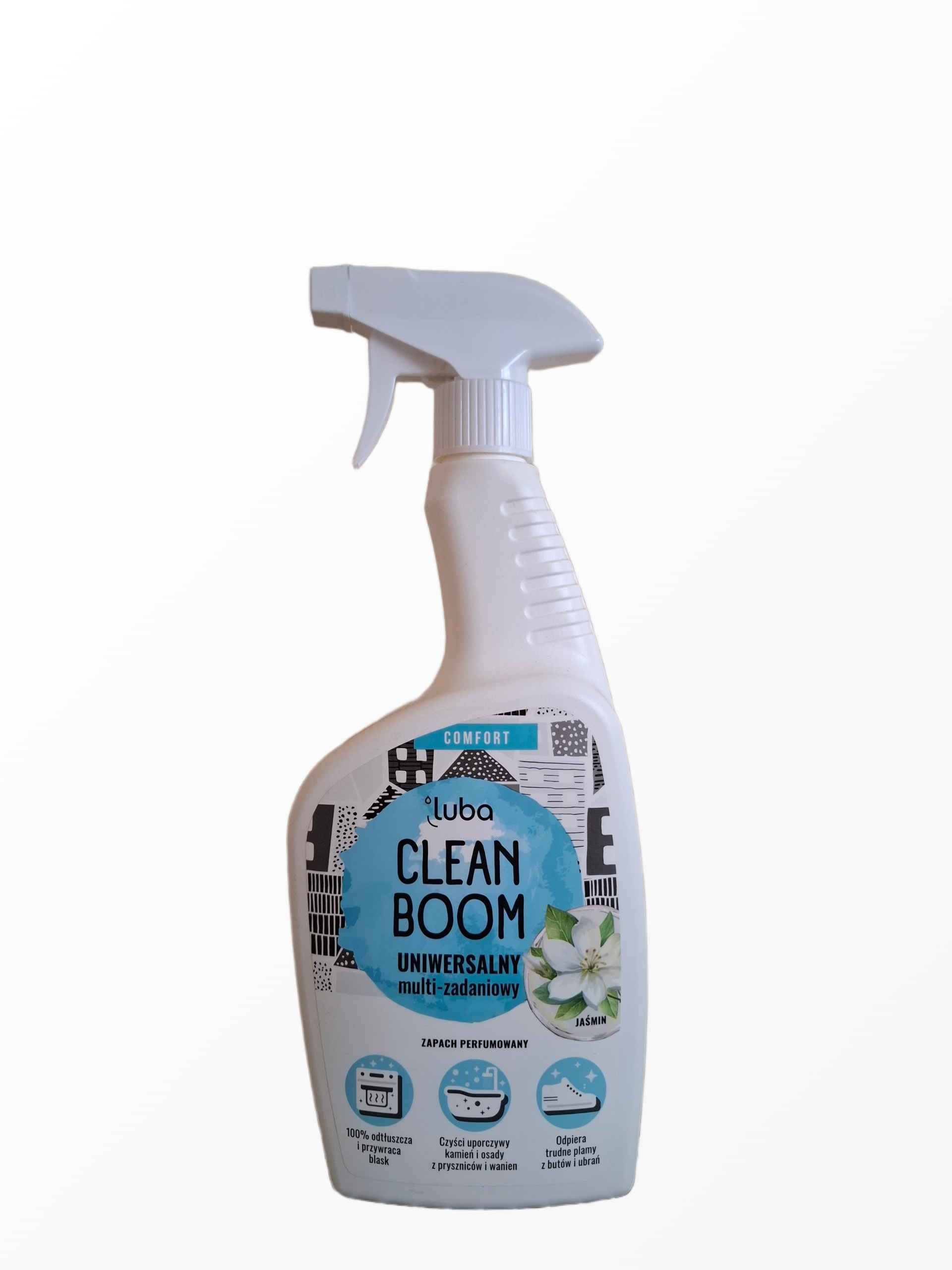 Universalus paviršių valiklis Luba Clean Boom su jazminų aromatu, 600 ml