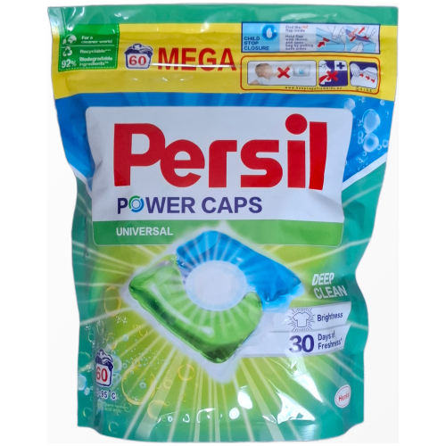 Skalbimo kapsulės Persil Power Caps Universal, 60vnt