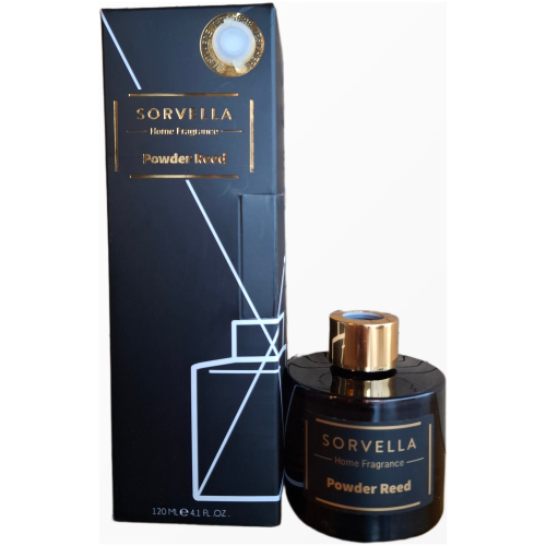 Namų kvapas „Sorvella Powder Reed“ (120 ml) – elegancija ir pudrinė gaiva