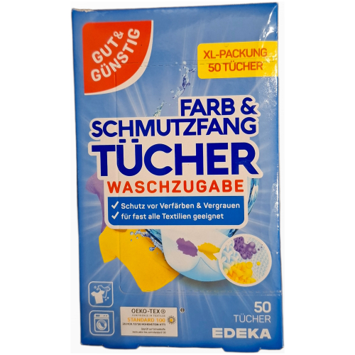 Gut & Günstig Farb- & Schmutzfangtücher spalvą sugeriančios servetėlės skalbimui