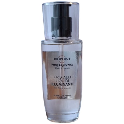 biopoint-professional-cristalli-liquidi-illuminanti-plauku-kristalai-75ml.jpg Biopoint Professional Cristalli Liquidi Illuminanti spindesio suteikiantys plaukų kristalai su sėmenų aliejumi
