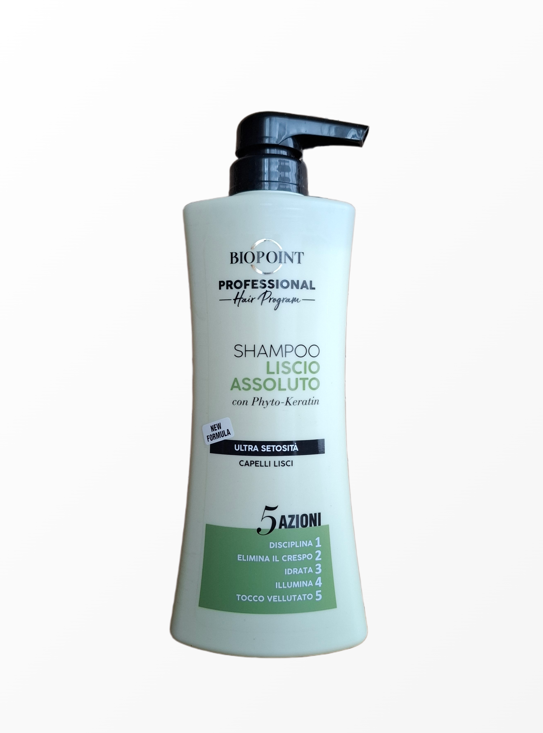 BIOPOINT Professional Liscio Assoluto tiesinantis šampūnas su fito-keratinu (400 ml)
