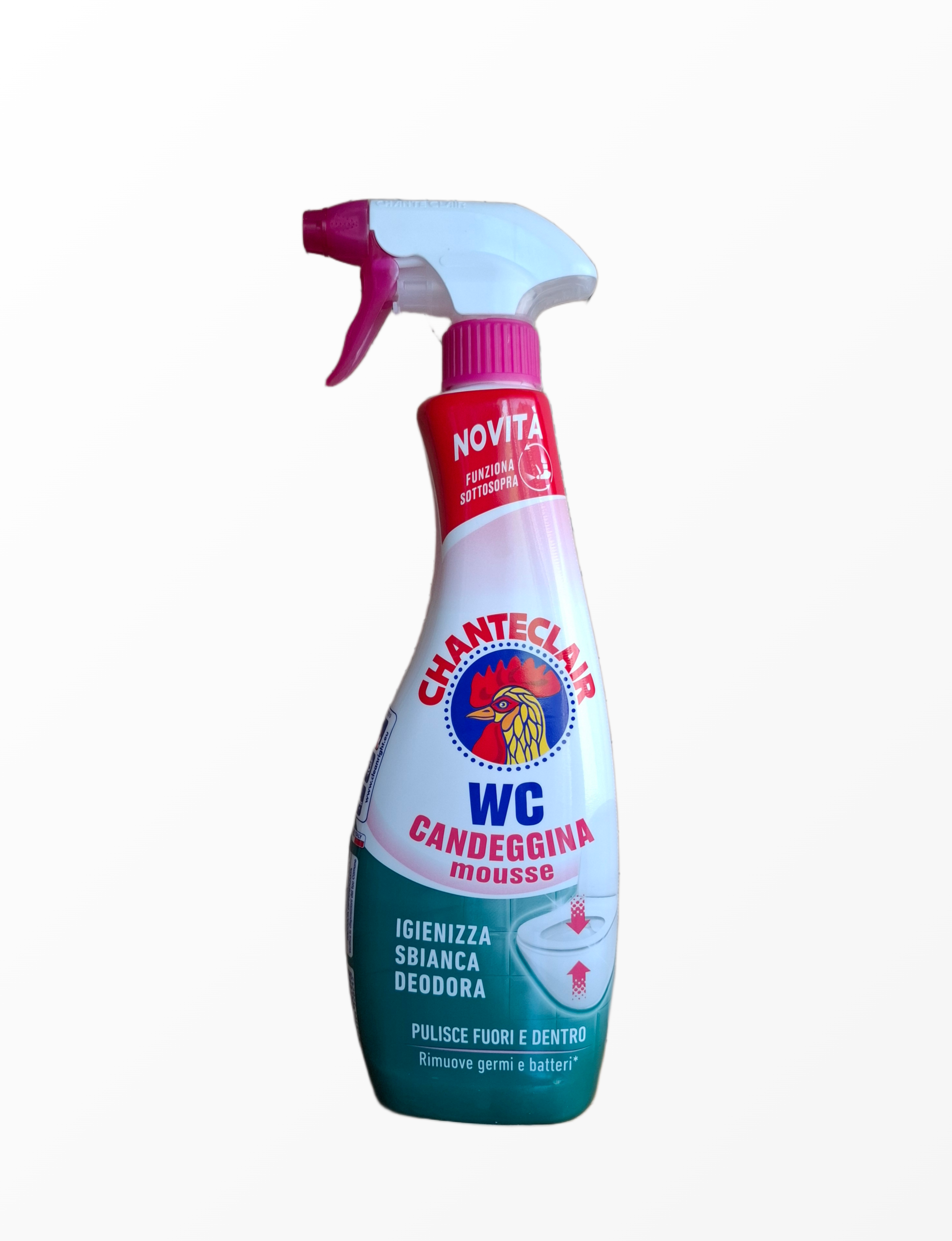 chanteclair-wc-candeggina-mouse-valymo-putos-625ml.jpg Chanteclair WC Candeggina Mouse stipraus poveikio tualeto valymo putos su balikliu 625ml pakuotė
