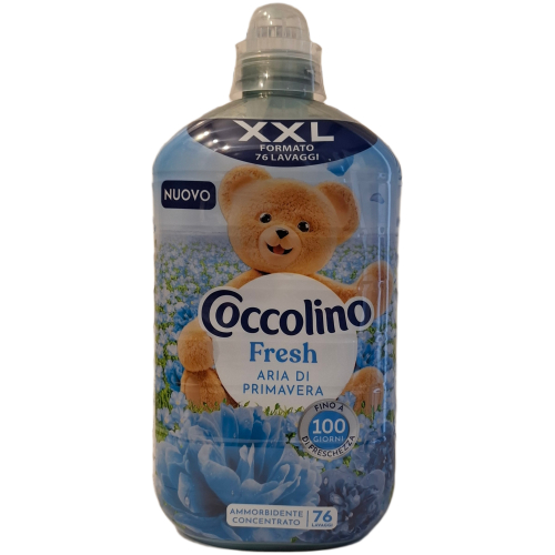 coccolino-aria-di-primavera-audiniu-minkstiklis-76-skalbimai.jpg Coccolino Aria di Primavera koncentruotas audinių minkštiklis XXL, pavasario gaivos aromato, 76 skalbimams