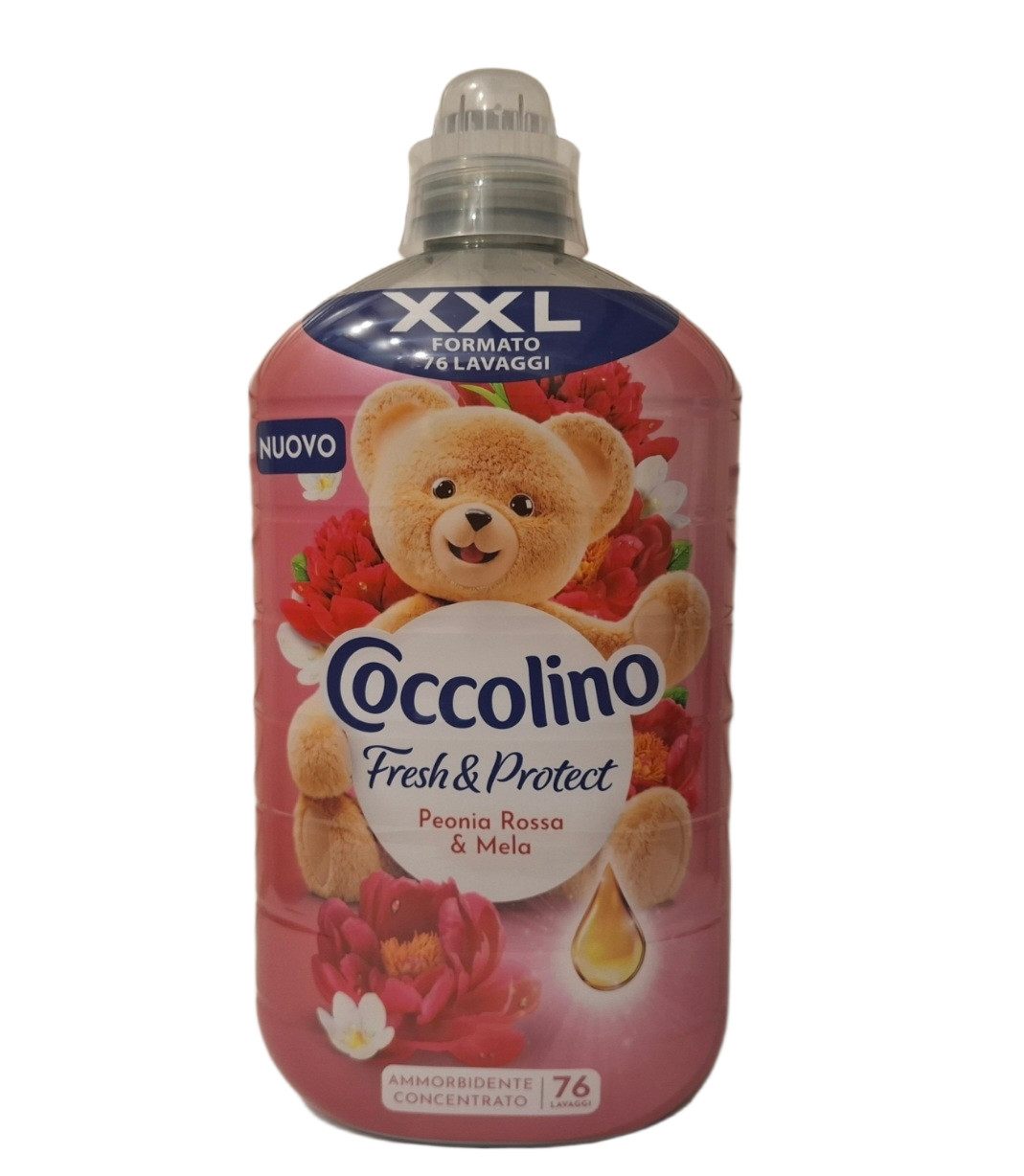 Skalbinių minkštiklis Coccolino Peonia Rossa & Mela (76 skalbimai)