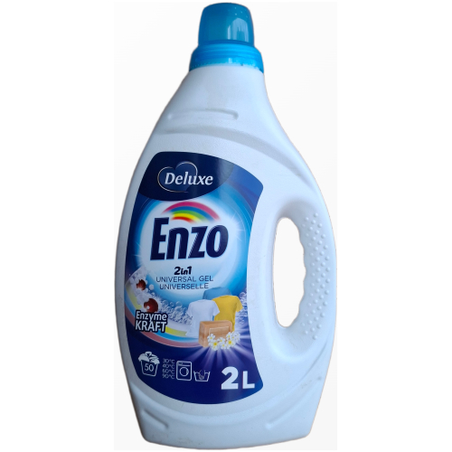 Deluxe Enzo 2in1 Universal skystas skalbimo gelis 2 litrų pakuotė