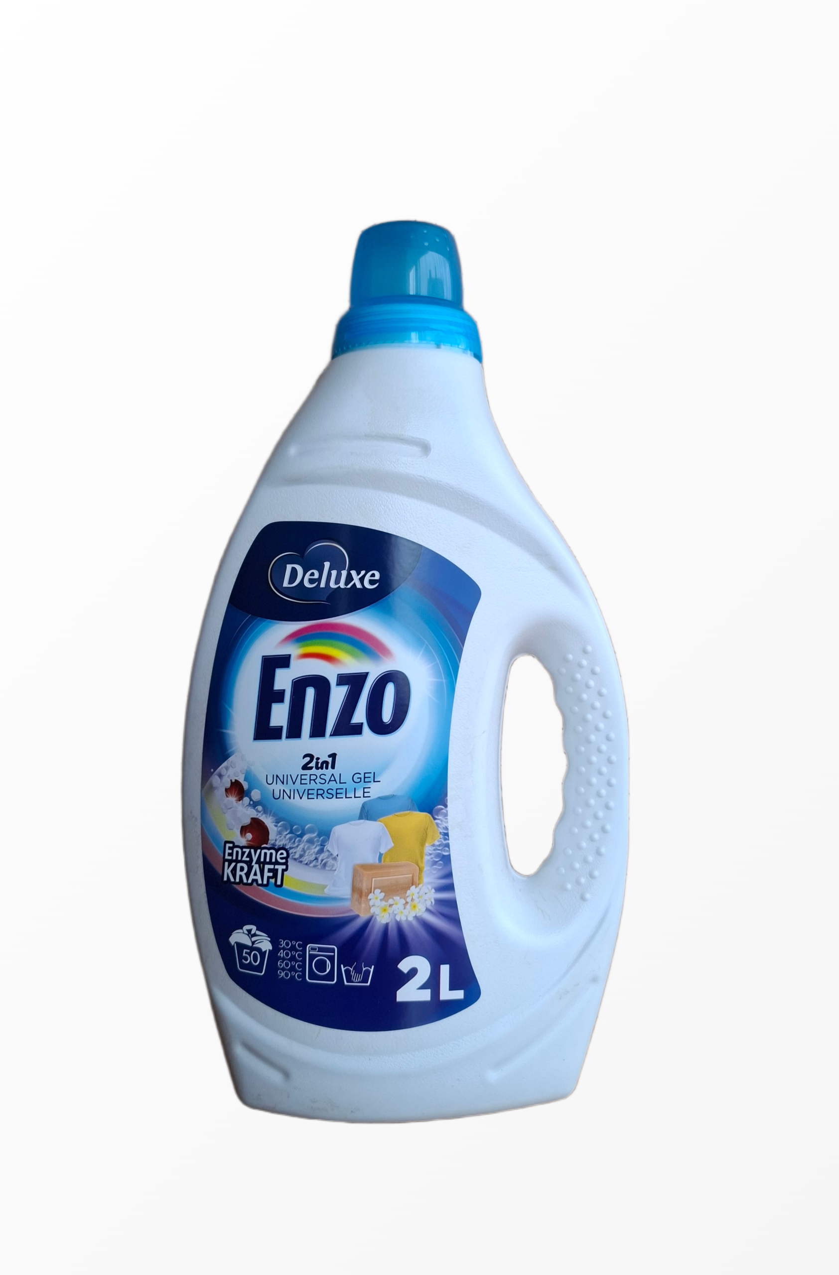 Deluxe Enzo 2in1 Universal skystas skalbimo gelis 2 litrų pakuotė