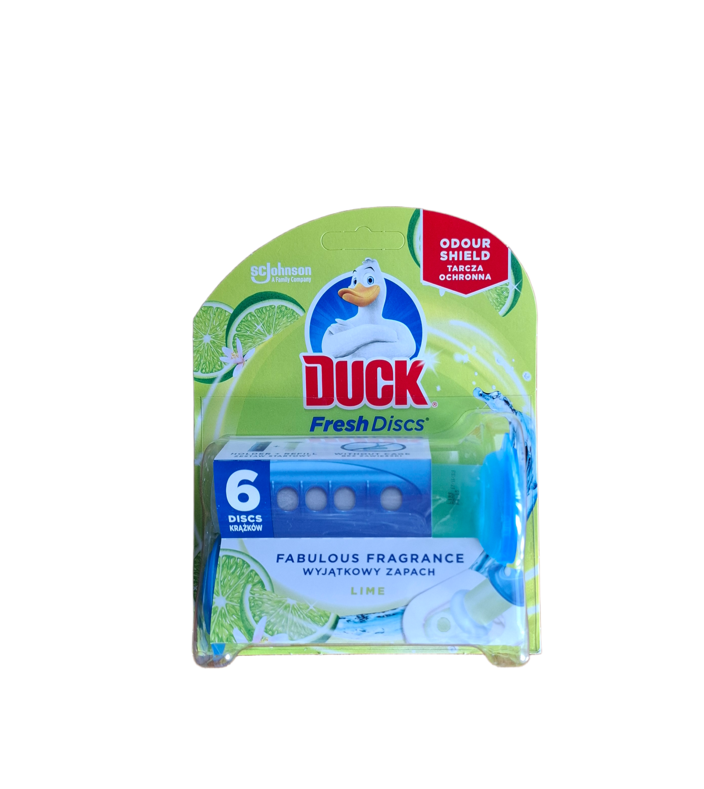 duck-fresh-discs-lime-tualeto-gaiviklis-6vnt.jpg Gelinis klozeto gaiviklis Duck Fresh Discs Lime pakuotė su 6 citrusiniais gelio diskais