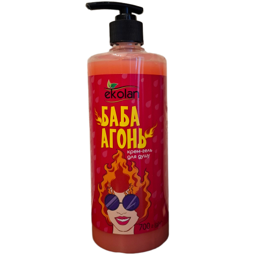 Ekolan Baba Agon kreminis dušo gelis moterims 700ml talpos buteliuke su dozatoriumi