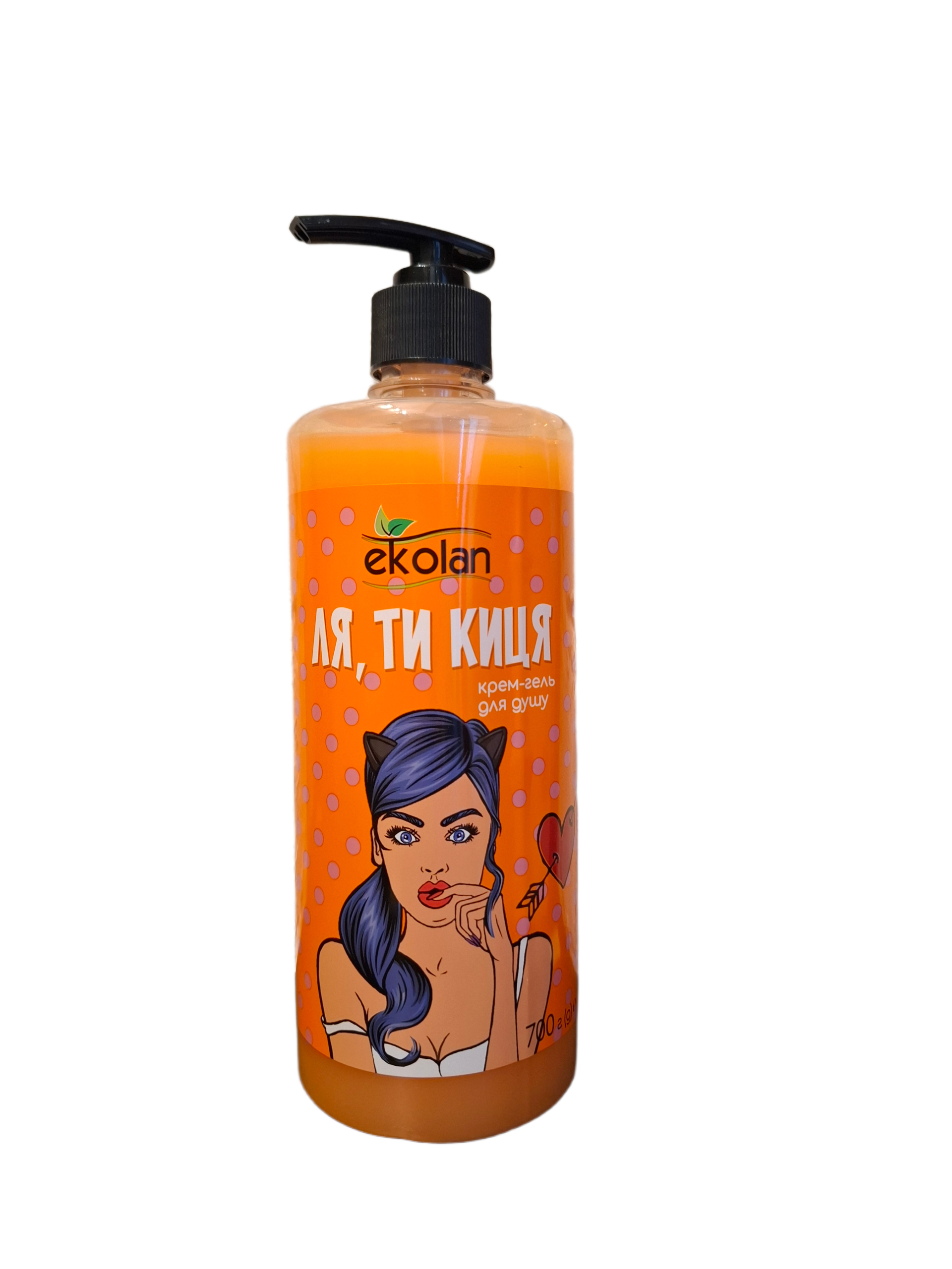 ekolan-lia-ty-kicia-kreminis-duso-gelis-700ml.jpg Ekolan Lia ty kicia kreminis dušo gelis moterims 700ml talpos buteliuke su patogiu dozatoriumi