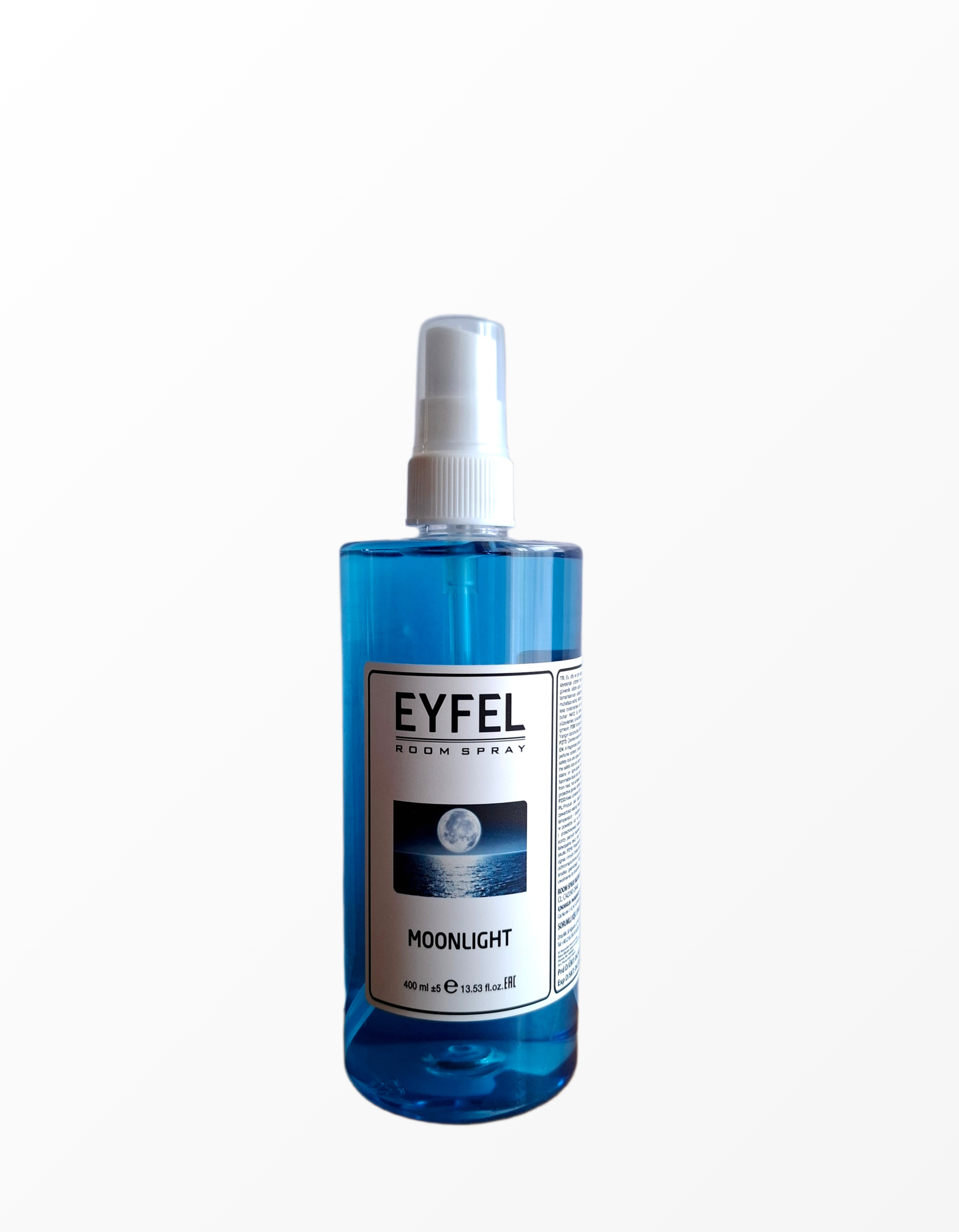 Mėlynos spalvos Eyfel Room Spray Moonlight purškiamas namų kvapas 400 ml buteliuke