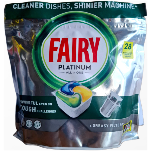 Fairy Platinum All in One indaplovių kapsulės 28 vnt pakuotėje