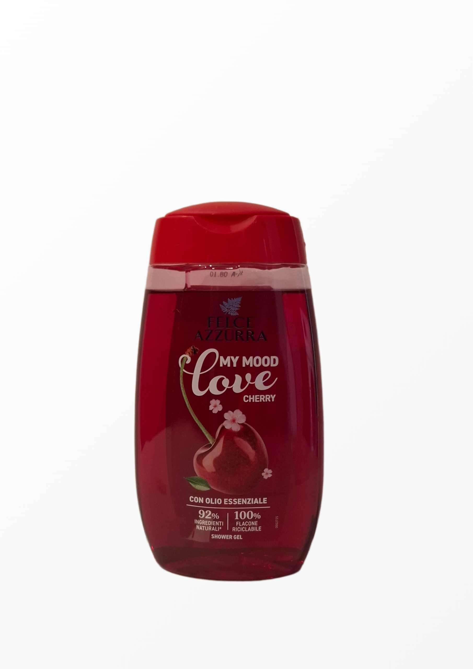 Felce Azzurra My Mood Love Cherry dušo želė su vyšnių aromatu ir eteriniais aliejais