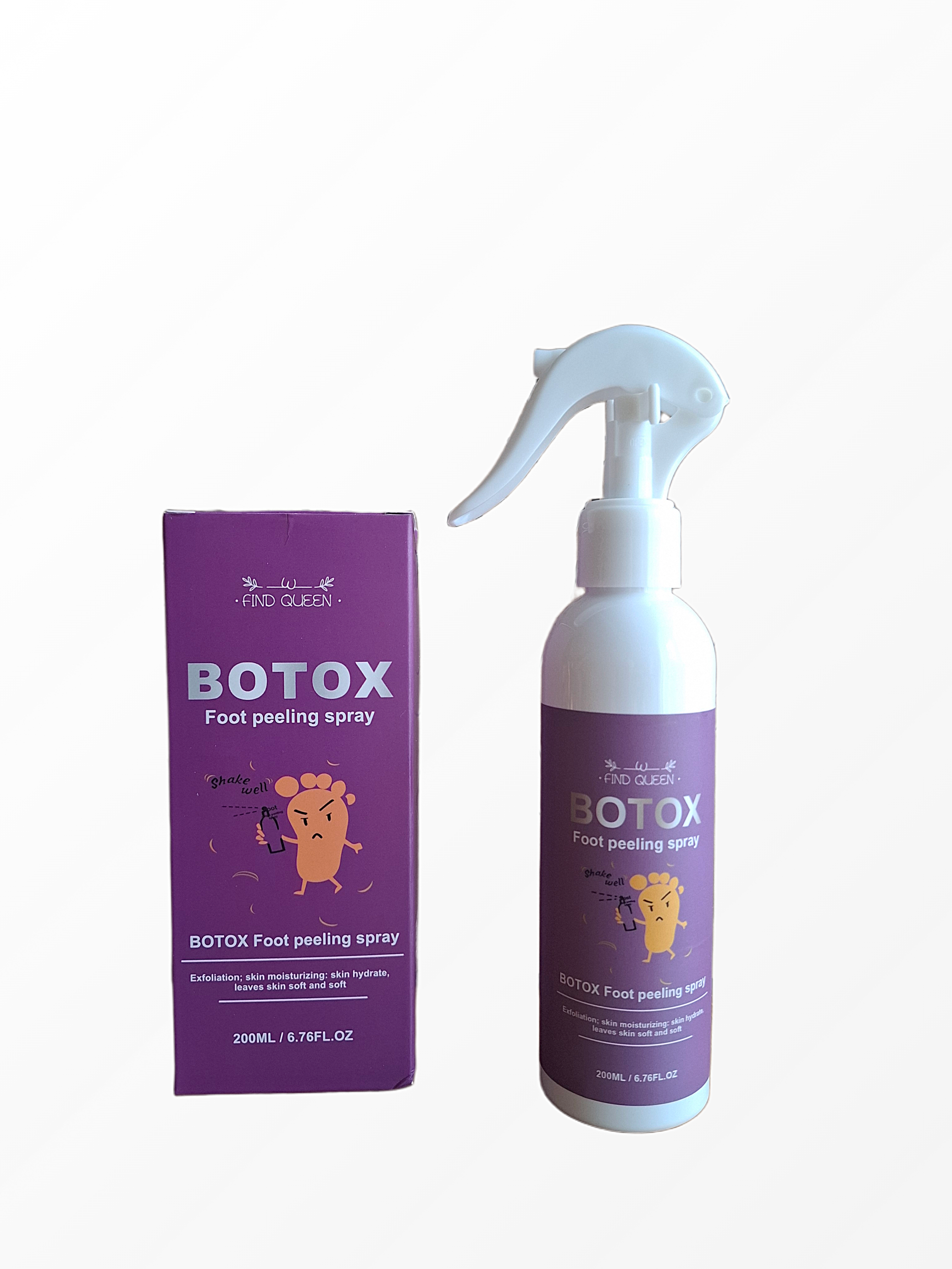 find-queen-botox-foot-peeling-spray-pedu-pilingas-purskalas.jpg Find Queen Botox Foot Peeling Spray efektyvus pėdų pilingas ir odos šveitiklis purškiamame 200 ml buteliuke