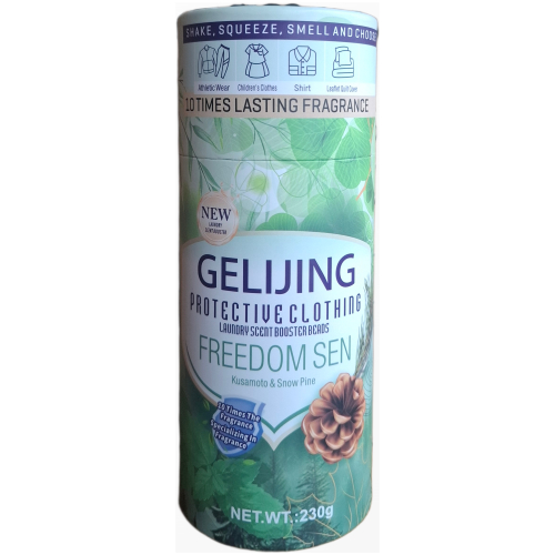 gelijing-skalbiniu-kvapo-perliukai-freedom-sen-230g.jpg GELIjing Freedom Sen ilgalaikio poveikio skalbinių kvapo stipriklio granulės mėlynoje pakuotėje