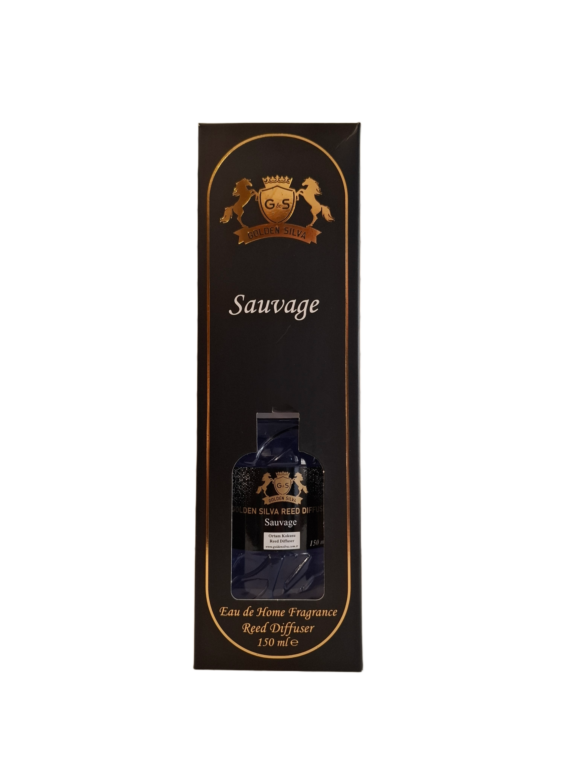 golden-silva-sauvage-namu-kvapas-150ml.jpg Golden Silva Sauvage namų kvapas su lazdelėmis 150ml pakuotė