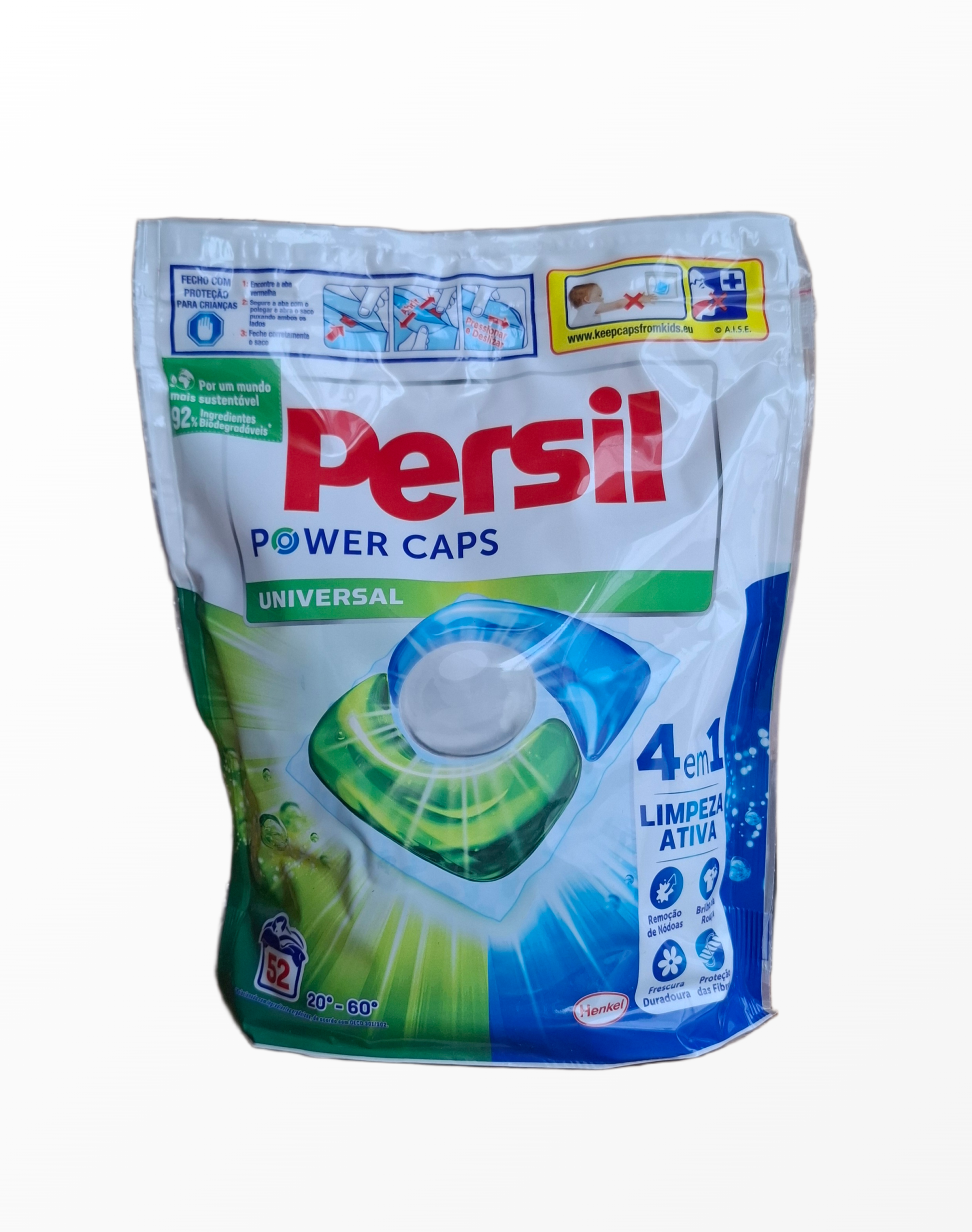 Persil Power Caps Universal 4 in 1 skalbimo kapsulių 52 vnt pakuotė
