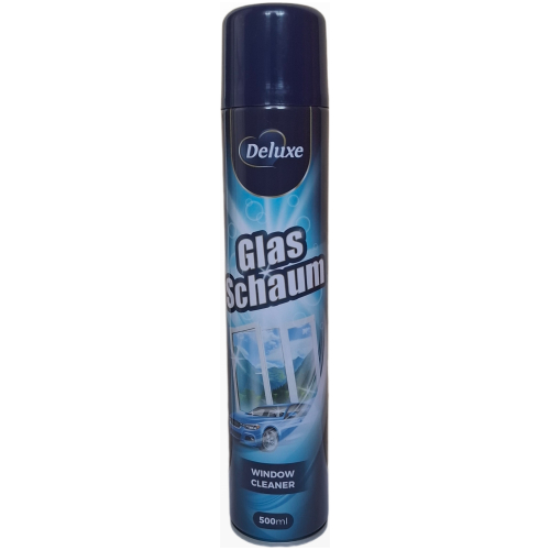 Stiklo valymo putos Deluxe Glas Schaum 500 ml flakone