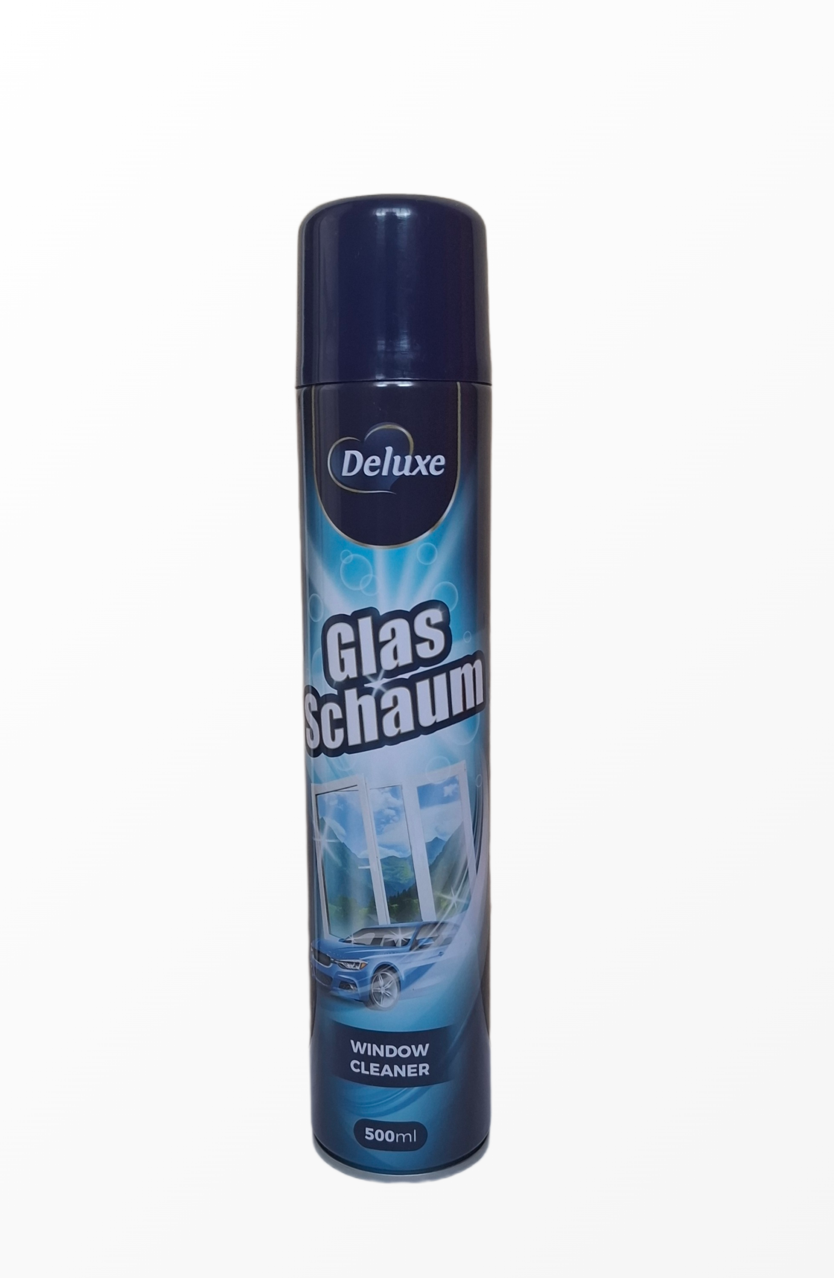 Stiklo valymo putos Deluxe Glas Schaum 500 ml flakone