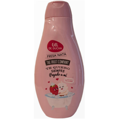 Rožinis The Fruit Company Fresa Nata braškių ir grietinėlės aromato dušo gelis 600 ml