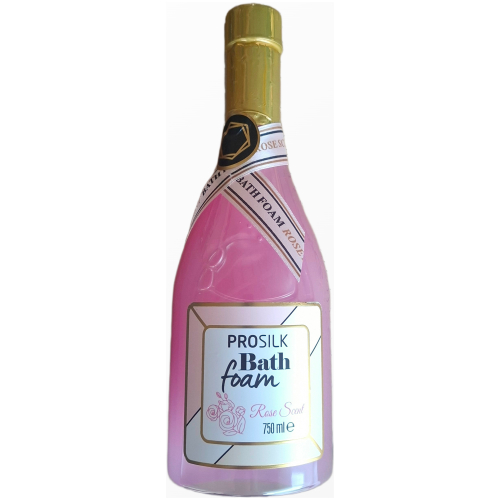 vonios-putos-sampano-butelyje-prosilk-rose-750ml.jpg Rožių kvapo vonios putos PROSILK šampano butelio formos pakuotėje