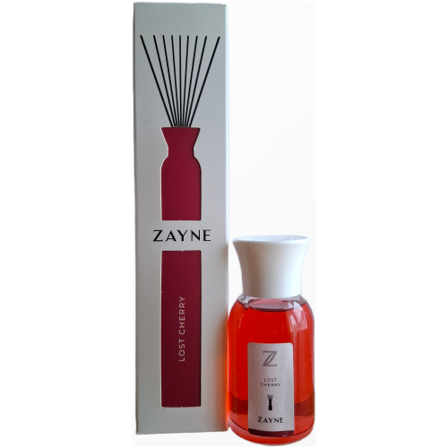 ZAYNE Premium Series lost cherry namų kvapas su lazdelėmis, 110 ml raudonas buteliukas