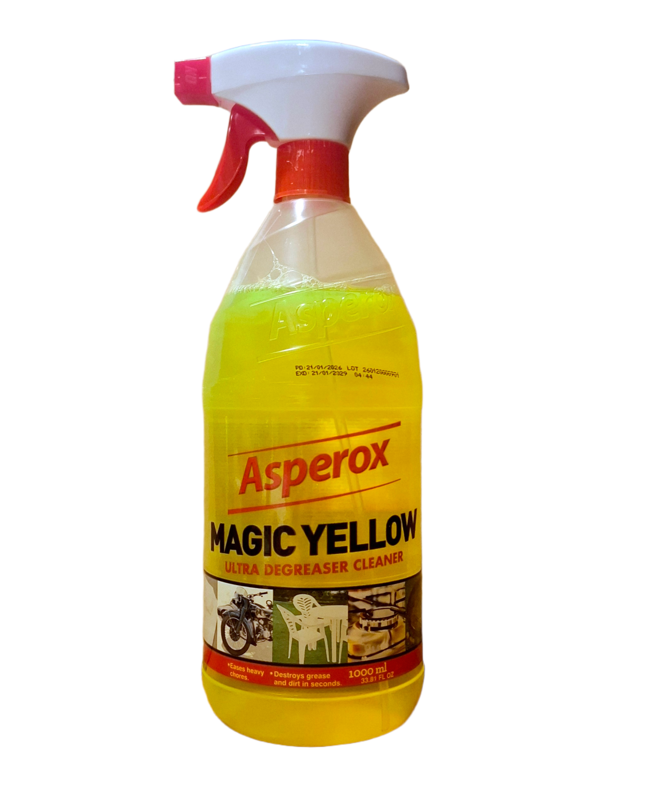 asperox-magic-yellow-ultra-degreaser-cleaner-1l.jpg Universalus riebalų valiklis Asperox Magic Yellow Ultra Degreaser 1000ml buteliukas su purkštuku