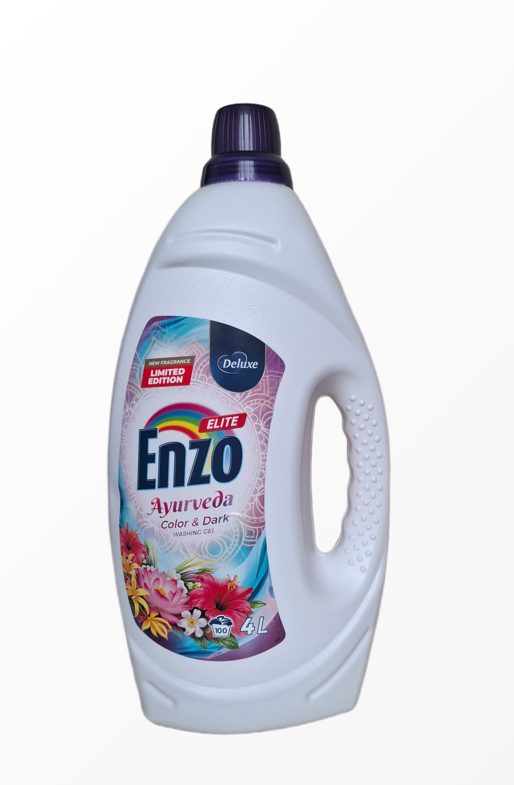 deluxe-enzo-elite-ayurveda-color-dark-4l.jpg Skystas skalbiklis Deluxe Enzo Elite Ayurveda 4 litru talpos butelyje spalvotiems ir tamsiems drabuziams