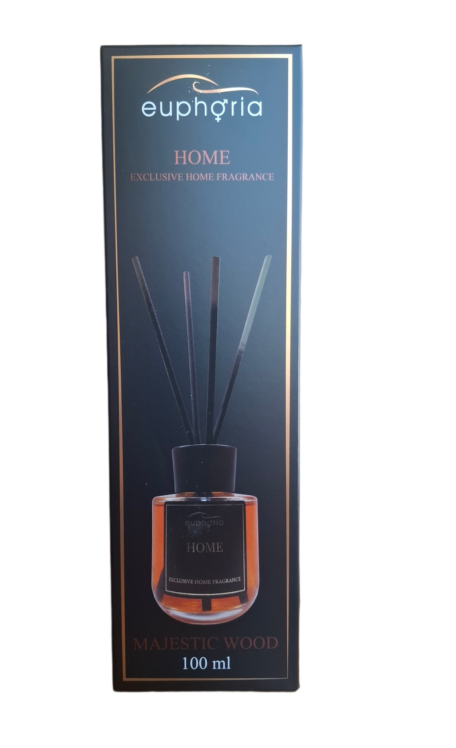 euphoria-home-majestic-wood-namu-kvapas-su-lazdelemis.jpg Juoda Euphoria Home namų kvapo dėžutė ir stiklinis difuzorius su lazdelėmis, Majestic Wood medienos aromatas, 100 ml talpa, kaina 10,99 eurai