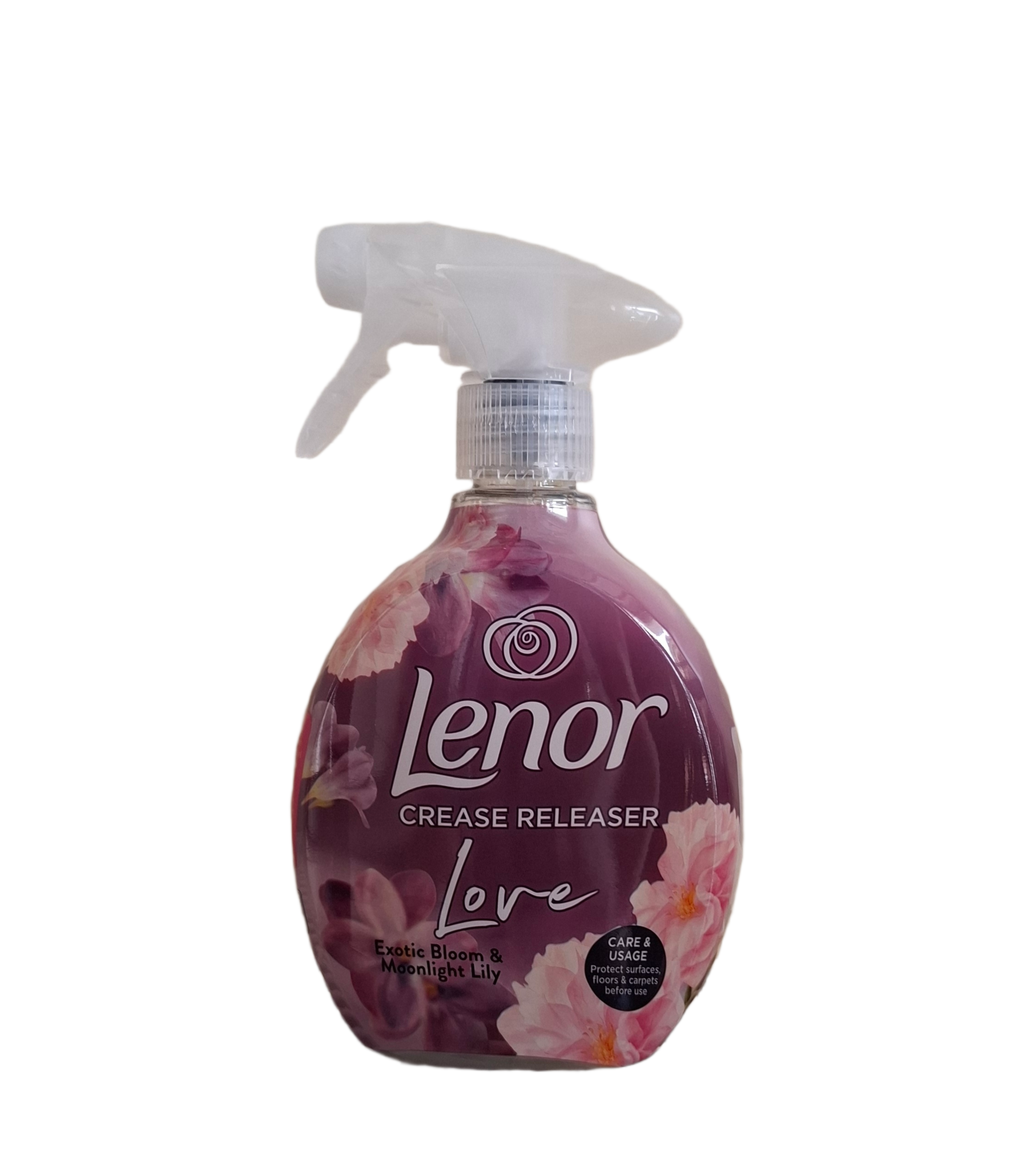 lenor-crease-releaser-love-exotic-bloom-moonlight-lily-500ml.jpg Lenor Crease Releaser Love Exotic Bloom audiniu rauksliu salinimo purskiklis 500ml