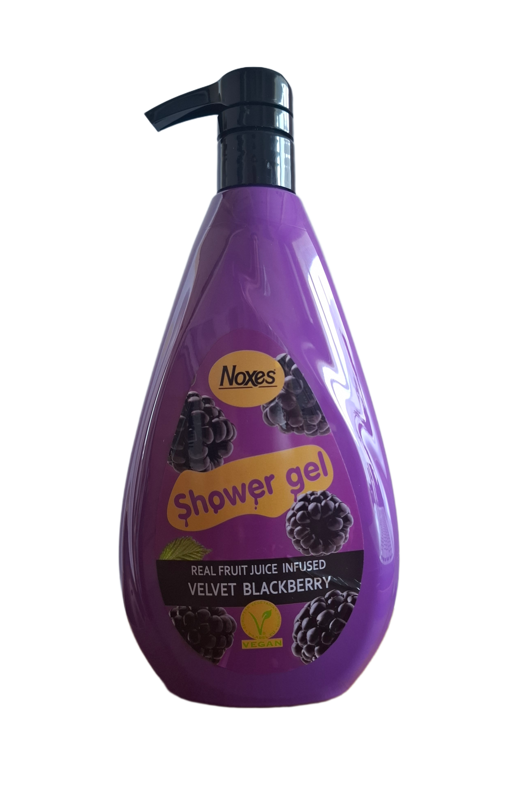 noxes-velvet-blackberry-duso-zele-700ml.jpg Veganiška dušo želė Noxes Velvet Blackberry 700 ml buteliukas su dozatoriumi