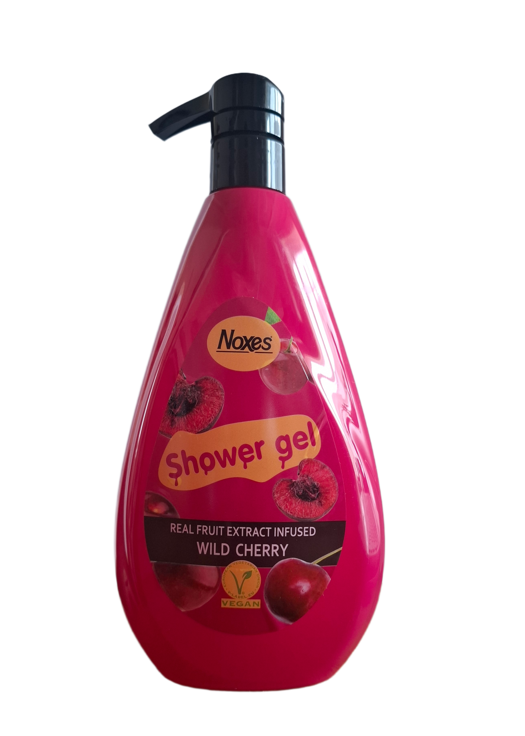 noxes-wild-cherry-duso-zele-700ml.jpg Veganiška dušo želė Noxes Wild Cherry 700 ml buteliukas su dozatoriumi