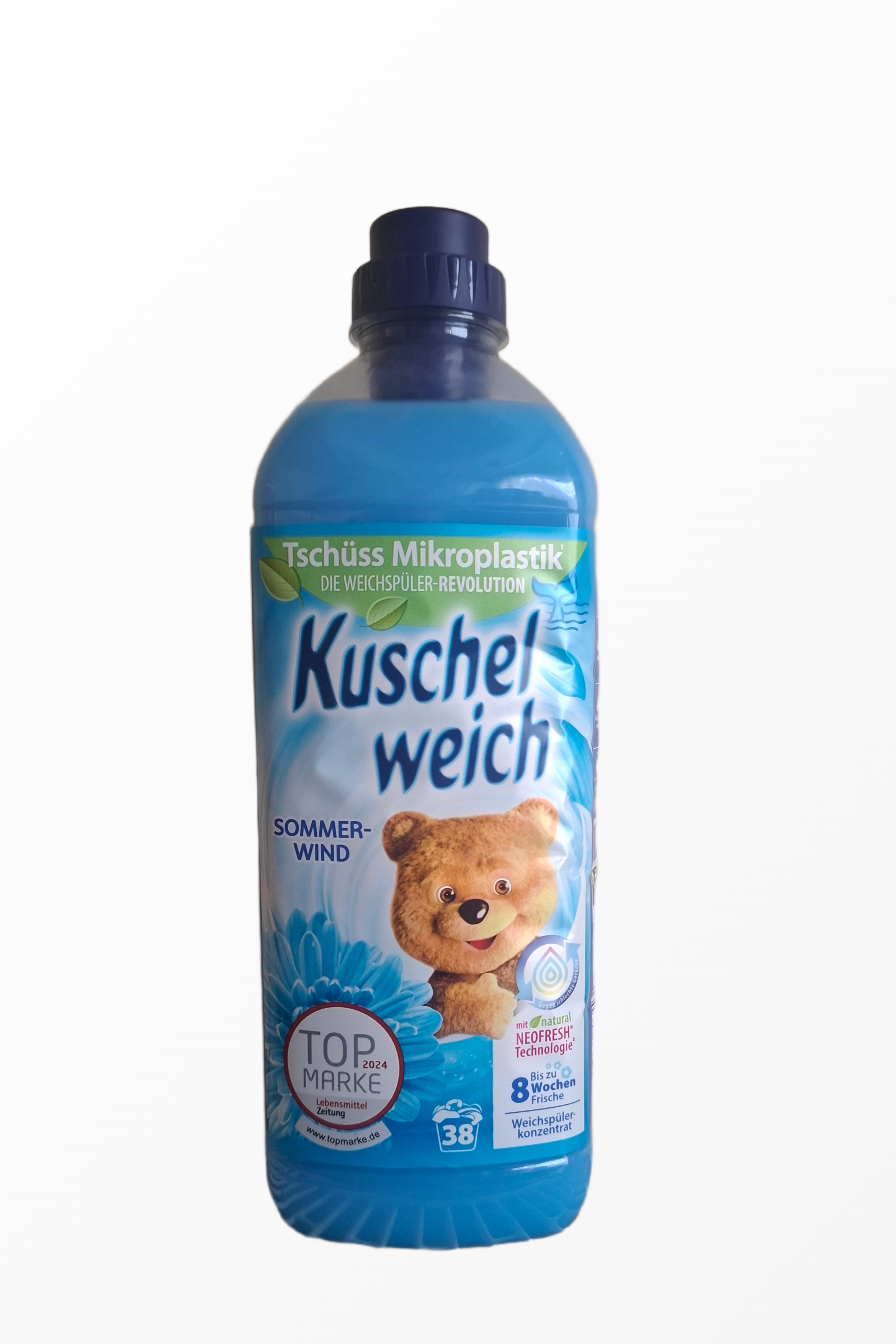 kuschelweich-sommerwind-audiniu-minkstiklis.jpg Kuschelweich Sommerwind audinių minkštiklis vasaros vėjo kvapo 1L 38 skalbimai