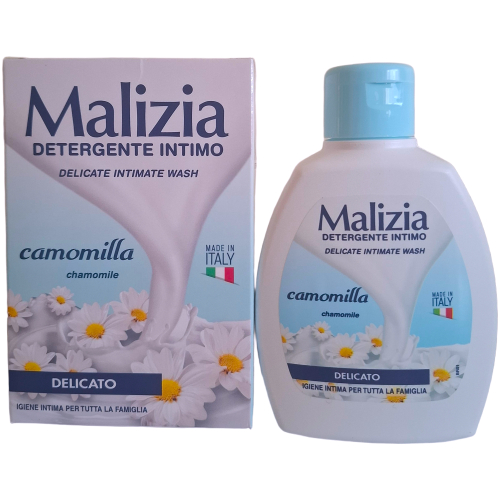 Malizia Detergente Intimo Camomilla svelnus ramuneliu intymios higienos prausiklis jautriai odai