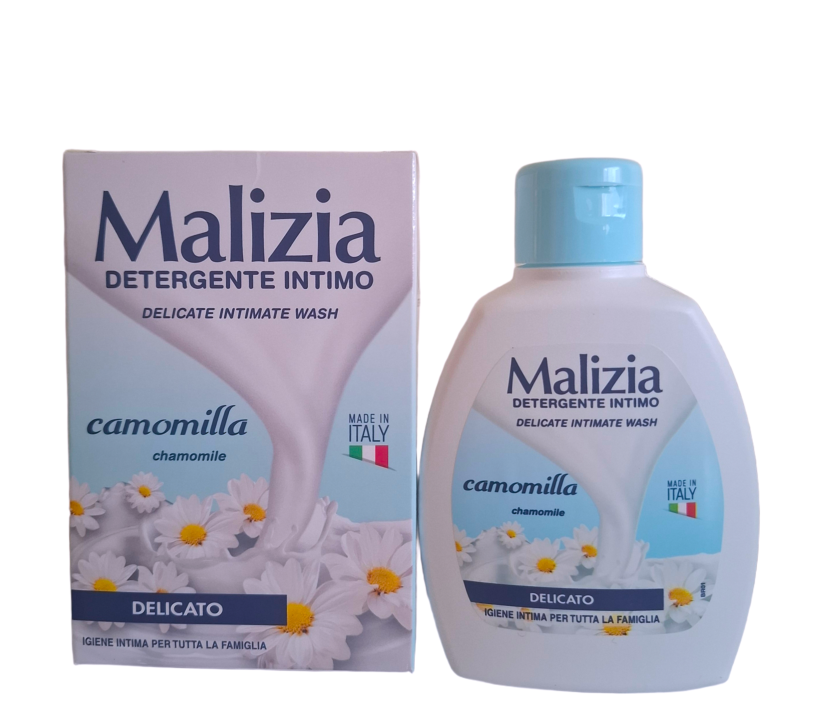Malizia Detergente Intimo Camomilla svelnus ramuneliu intymios higienos prausiklis jautriai odai