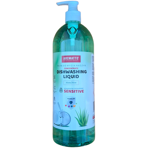Profesionalus indų ploviklis jautriai odai Aromatto Professional Sensitive 1l butelyje su pompa