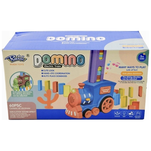 interaktyvus-elektrinis-domino-traukinukas-rinkinys.jpg Interaktyvaus elektrinio domino traukinuko su 60 vienetų spalvingų kaladėlių ir kaktuso komplektacija