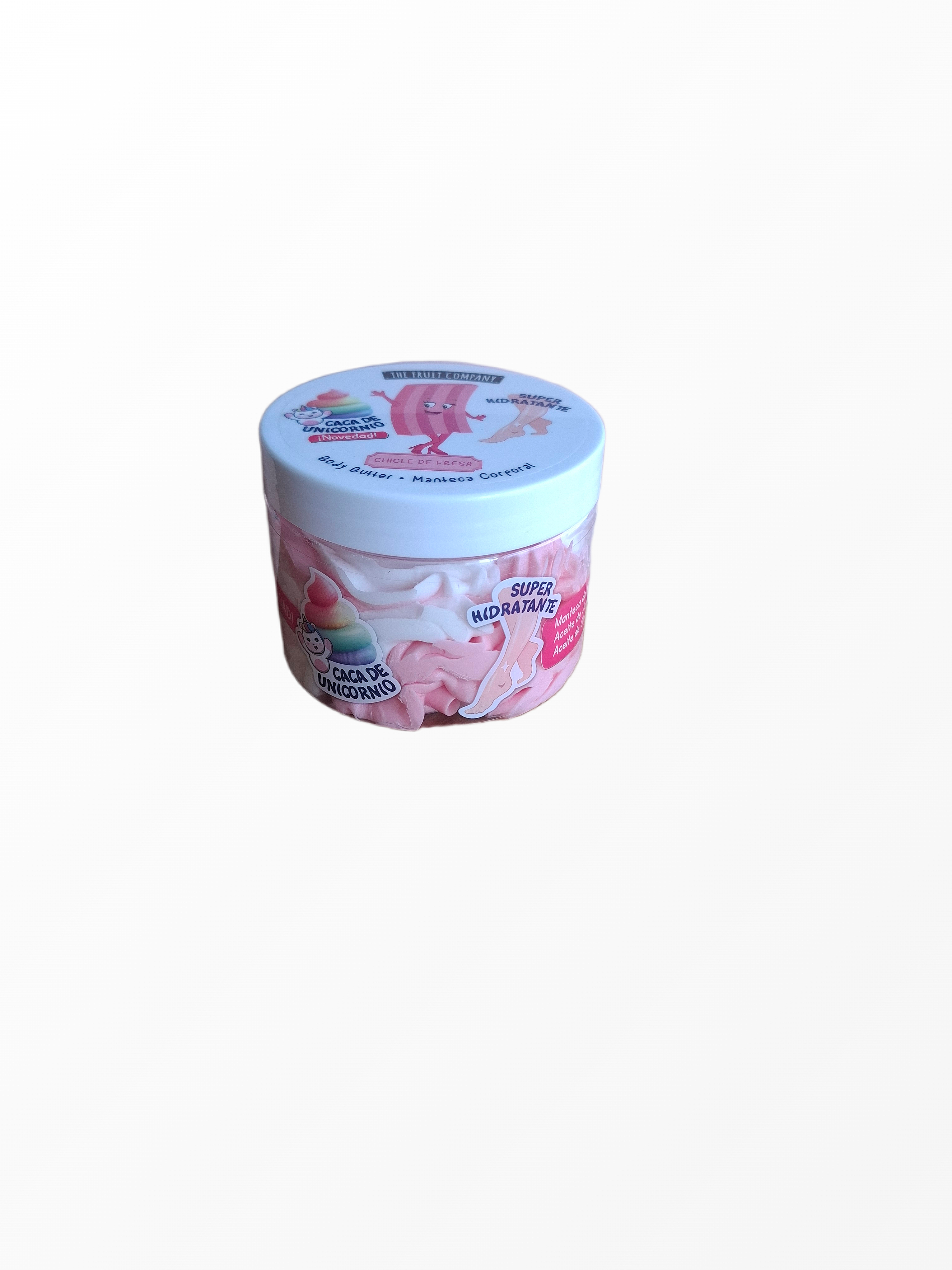 Spalvingas ir drėkinantis kūno sviestas Chicle de Fresa iš The Fruit Company