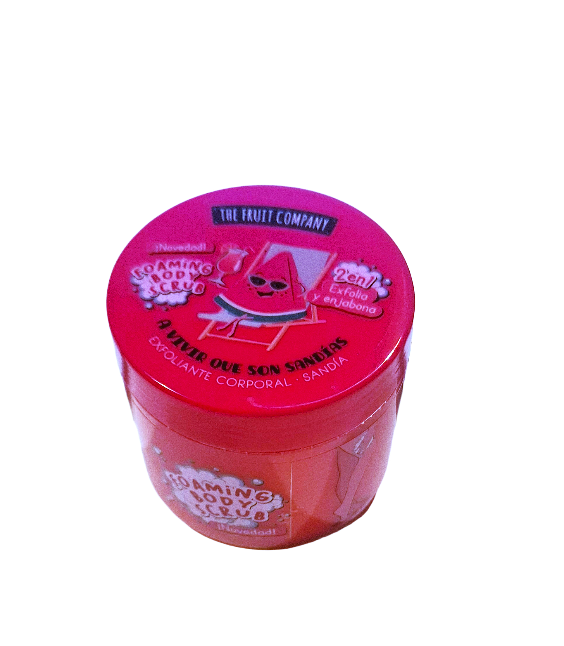 The Fruit Company putojantis 2-in-1 kūno šveitiklis Arbūzas 400ml pakuotė