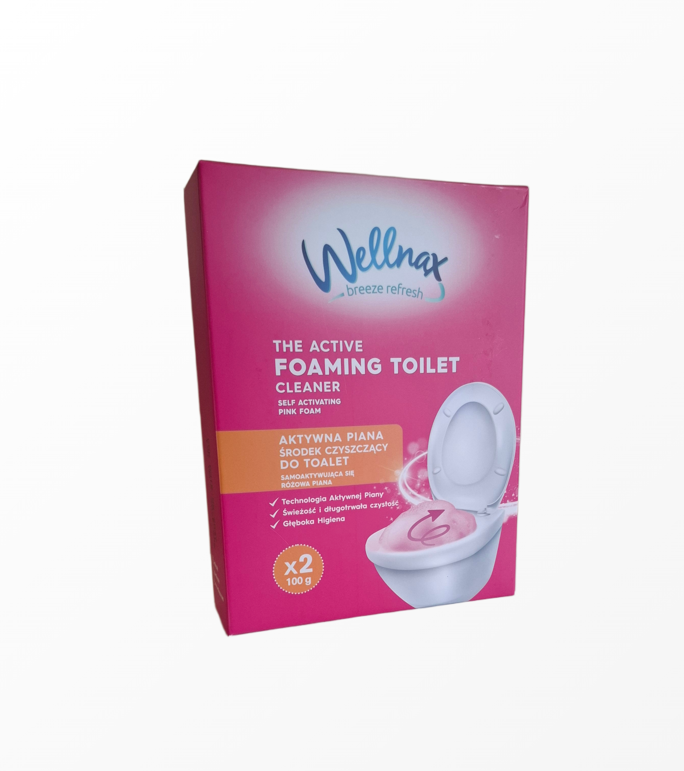 wellnax-breeze-refresh-aktyvios-tualeto-valymo-putos-2x100g.jpg Savaime suaktyvėjančios rožinės tualeto valymo putos Wellnax Breeze Refresh klozeto higienai palaikyti
