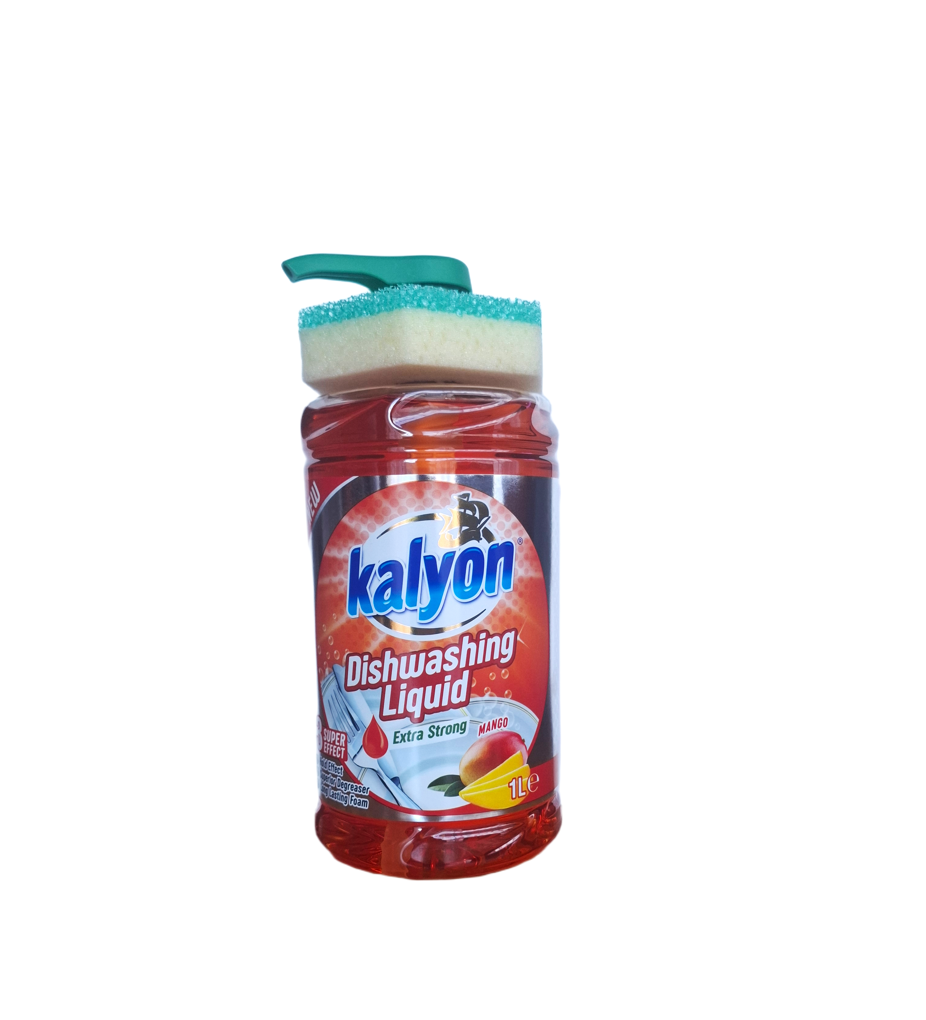 kalyon-indu-ploviklis-su-kempinele-mango-1l.jpg Indų ploviklis Kalyon Mango 1 l butelyje su pompa ir kempinėle viršuje