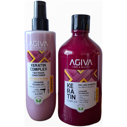 agiva-keratin-complex-plauku-prieziuros-rinkinys-sampunas-kondicionierius.jpg AGIVA Keratin Complex plauku prieziuros rinkinys sampunas ir dvifazis purskiamas kondicionierius